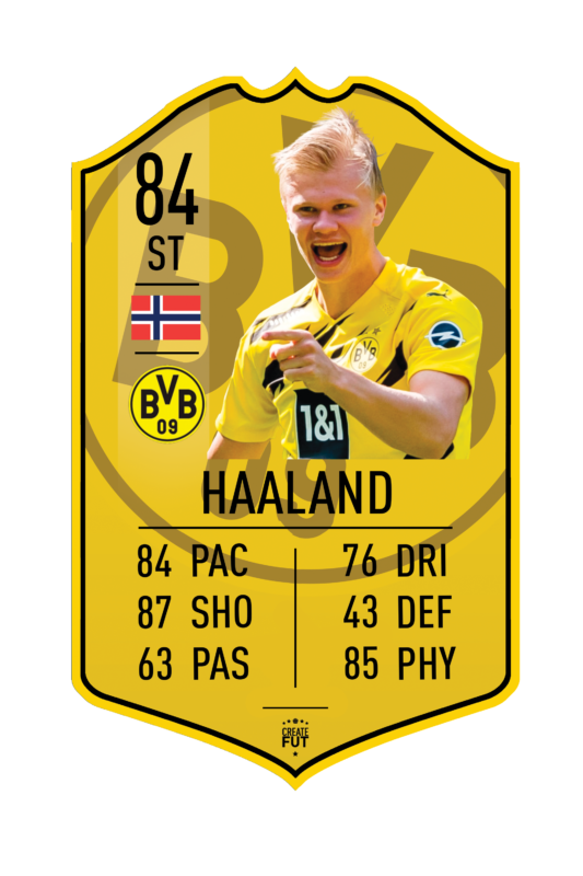 Haaland BVB premade card CreateFUT